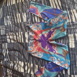 Gottex 80's Colorful Geometric Pattern Leggings M